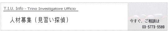 �����̒T��l�ޕ�W T.I.U.�����T���